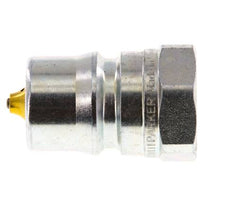 Acero DN 12.5 Acoplamiento hidráulico Enchufe G 1/2 pulgadas rosca hembra Eliminador de presión ISO 7241-1 B D 23.5mm