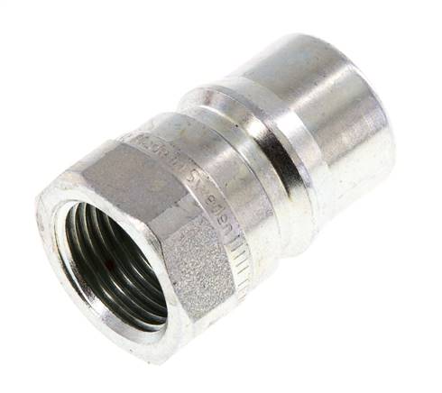 Acero DN 12.5 Acoplamiento hidráulico Enchufe G 1/2 pulgadas rosca hembra Eliminador de presión ISO 7241-1 B D 23.5mm