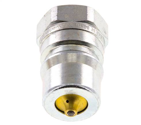 Acero DN 12.5 Acoplamiento hidráulico Enchufe G 1/2 pulgadas rosca hembra Eliminador de presión ISO 7241-1 B D 23.5mm