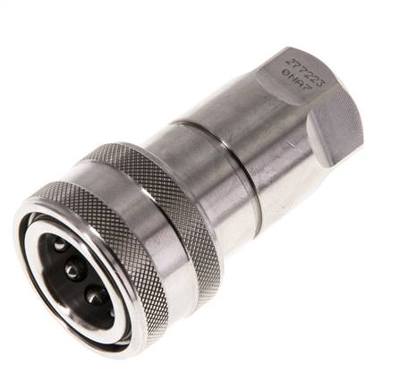 Acoplamiento hidráulico de acero inoxidable DN 10 Toma G 3/8 pulgadas rosca hembra ISO 7241-1 B D 19,1mm