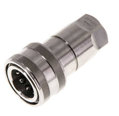 Acoplamiento hidráulico de acero inoxidable DN 10 Toma G 3/8 pulgadas rosca hembra ISO 7241-1 B D 19,1mm
