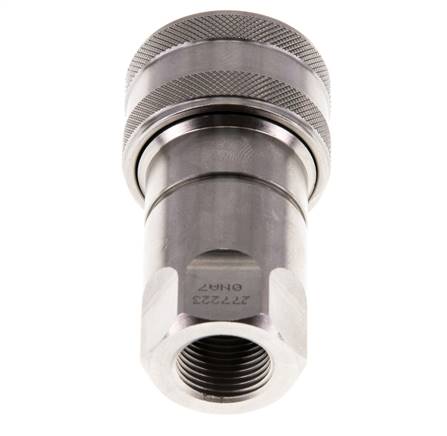 Acoplamiento hidráulico de acero inoxidable DN 10 Toma G 3/8 pulgadas rosca hembra ISO 7241-1 B D 19,1mm