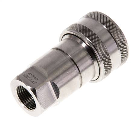 Acoplamiento hidráulico de acero inoxidable DN 10 Toma G 3/8 pulgadas rosca hembra ISO 7241-1 B D 19,1mm