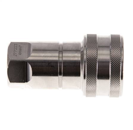 Acoplamiento hidráulico de acero inoxidable DN 10 Toma G 3/8 pulgadas rosca hembra ISO 7241-1 B D 19,1mm