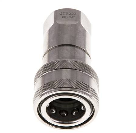 Acoplamiento hidráulico de acero inoxidable DN 10 Toma G 3/8 pulgadas rosca hembra ISO 7241-1 B D 19,1mm