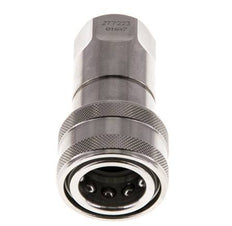 Acoplamiento hidráulico de acero inoxidable DN 10 Toma G 3/8 pulgadas rosca hembra ISO 7241-1 B D 19,1mm