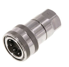 Acoplamiento hidráulico de acero inoxidable DN 12,5 Enchufe G 1/2 pulgadas rosca hembra ISO 7241-1 B D 23,5mm