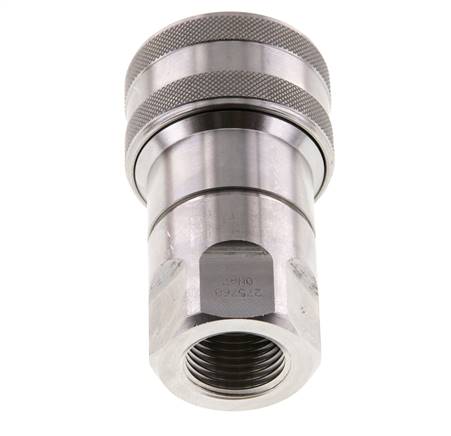 Acoplamiento hidráulico de acero inoxidable DN 12,5 Enchufe G 1/2 pulgadas rosca hembra ISO 7241-1 B D 23,5mm