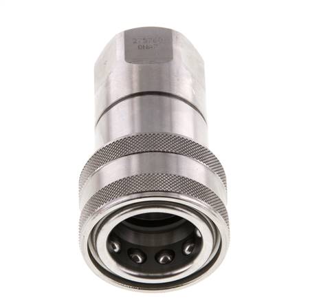 Acoplamiento hidráulico de acero inoxidable DN 12,5 Enchufe G 1/2 pulgadas rosca hembra ISO 7241-1 B D 23,5mm