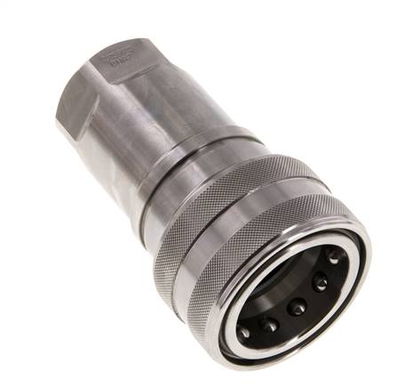 Acoplamiento hidráulico de acero inoxidable DN 50 Enchufe G 2 pulgadas rosca hembra ISO 7241-1 B D 63,2mm