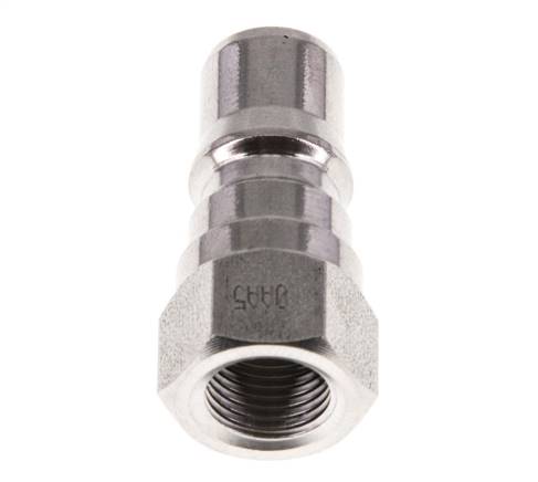Acero inoxidable DN 5 Acoplamiento hidráulico Enchufe G 1/8 pulgadas Rosca hembra ISO 7241-1 B D 10,9mm