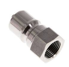 Acoplamiento hidráulico de acero inoxidable DN 10 Tapón G 3/8 pulgadas rosca hembra ISO 7241-1 B D 19,1mm