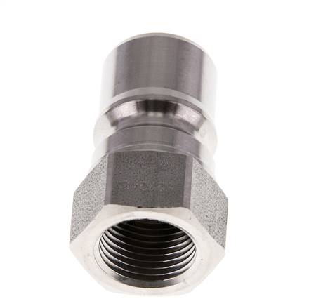 Acoplamiento hidráulico de acero inoxidable DN 10 Tapón G 3/8 pulgadas rosca hembra ISO 7241-1 B D 19,1mm