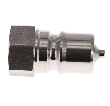 Acoplamiento hidráulico de acero inoxidable DN 10 Tapón G 3/8 pulgadas rosca hembra ISO 7241-1 B D 19,1mm