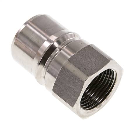 Acoplamiento hidráulico de acero inoxidable DN 25 Tapón G 1 pulgada rosca hembra ISO 7241-1 B D 37,8mm