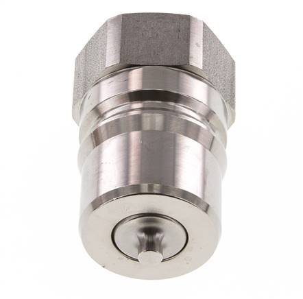 Acoplamiento hidráulico de acero inoxidable DN 25 Tapón G 1 pulgada rosca hembra ISO 7241-1 B D 37,8mm