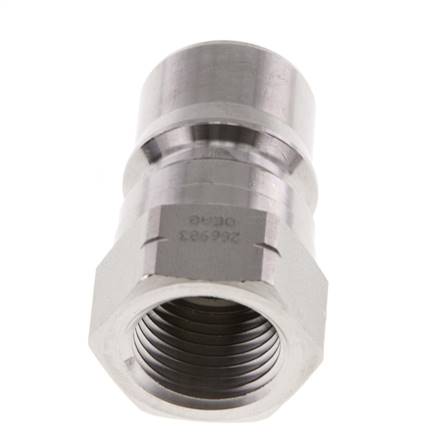 Enchufe hidráulico de acero inoxidable DN 12.5 con rosca NPT hembra de 1/2 pulgada ISO 7241-1 B D 23.5mm
