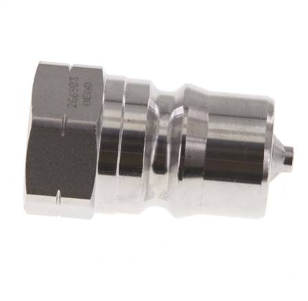 Enchufe hidráulico de acero inoxidable DN 12.5 con rosca NPT hembra de 1/2 pulgada ISO 7241-1 B D 23.5mm
