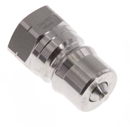 Enchufe hidráulico de acero inoxidable DN 12.5 con rosca NPT hembra de 1/2 pulgada ISO 7241-1 B D 23.5mm