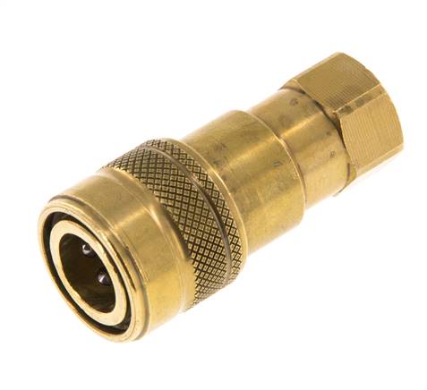 Acoplamiento hidráulico de latón DN 5 Enchufe G 1/8 pulgadas rosca hembra ISO 7241-1 B D 10,9mm