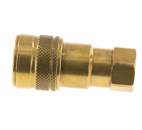 Acoplamiento hidráulico de latón DN 5 Enchufe G 1/8 pulgadas rosca hembra ISO 7241-1 B D 10,9mm