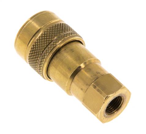 Acoplamiento hidráulico de latón DN 5 Enchufe G 1/8 pulgadas rosca hembra ISO 7241-1 B D 10,9mm