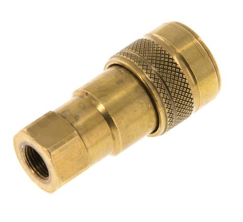 Acoplamiento hidráulico de latón DN 5 Enchufe G 1/8 pulgadas rosca hembra ISO 7241-1 B D 10,9mm