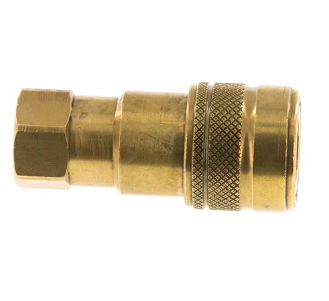 Acoplamiento hidráulico de latón DN 5 Enchufe G 1/8 pulgadas rosca hembra ISO 7241-1 B D 10,9mm