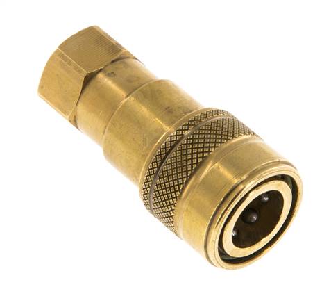 Acoplamiento hidráulico de latón DN 5 Enchufe G 1/8 pulgadas rosca hembra ISO 7241-1 B D 10,9mm