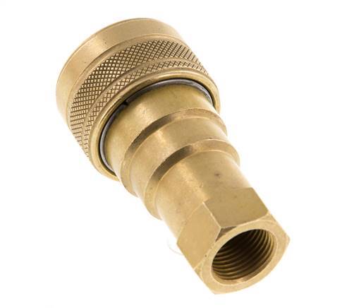 Acoplamiento hidráulico de latón DN 10 Toma G 3/8 pulgadas rosca hembra ISO 7241-1 B D 19,1mm