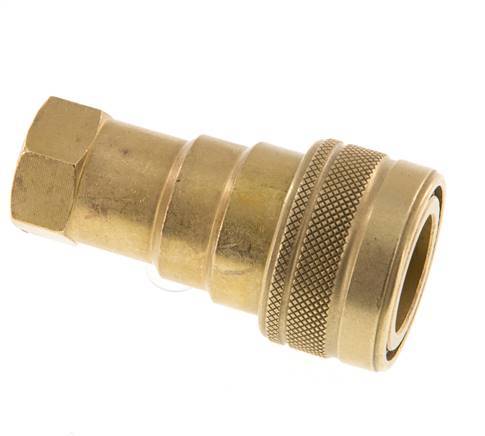 Acoplamiento hidráulico de latón DN 10 Toma G 3/8 pulgadas rosca hembra ISO 7241-1 B D 19,1mm