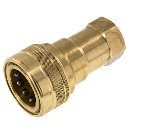 Acoplamiento hidráulico de latón DN 20 Toma G 3/4 pulgadas rosca hembra ISO 7241-1 B D 31,4mm
