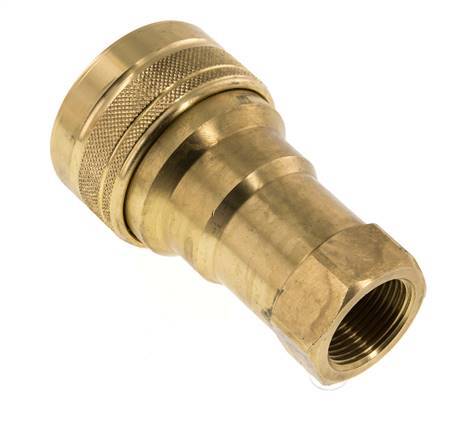 Acoplamiento hidráulico de latón DN 20 Toma G 3/4 pulgadas rosca hembra ISO 7241-1 B D 31,4mm