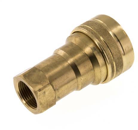 Acoplamiento hidráulico de latón DN 20 Toma G 3/4 pulgadas rosca hembra ISO 7241-1 B D 31,4mm