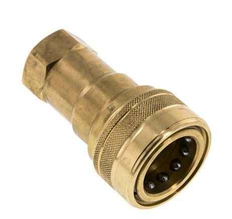 Acoplamiento hidráulico de latón DN 20 Toma G 3/4 pulgadas rosca hembra ISO 7241-1 B D 31,4mm