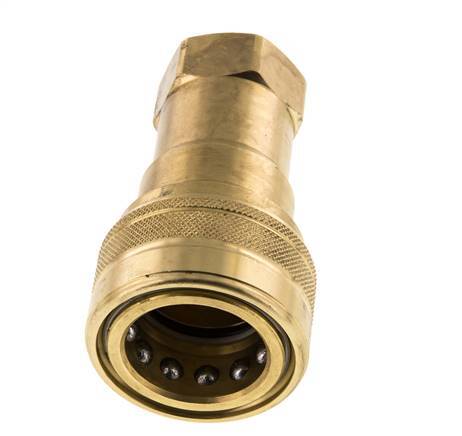 Acoplamiento hidráulico de latón DN 20 Toma G 3/4 pulgadas rosca hembra ISO 7241-1 B D 31,4mm