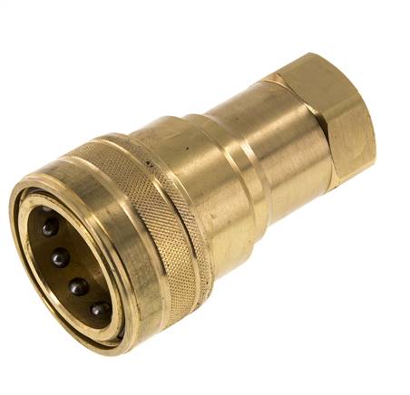 Acoplamiento hidráulico de latón DN 40 Enchufe G 1 1/2 pulgadas rosca hembra ISO 7241-1 B D 44,5mm