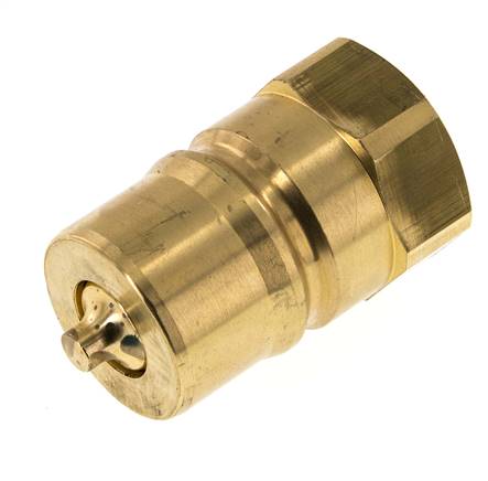 Latón DN 25 Acoplamiento hidráulico Enchufe G 1 pulgada Roscas Hembra ISO 7241-1 B D 37,8mm