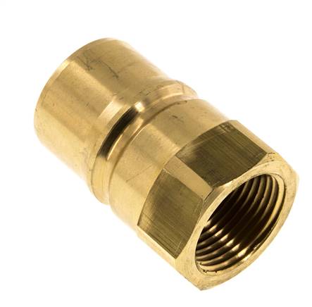 Latón DN 25 Acoplamiento hidráulico Enchufe G 1 pulgada Roscas Hembra ISO 7241-1 B D 37,8mm