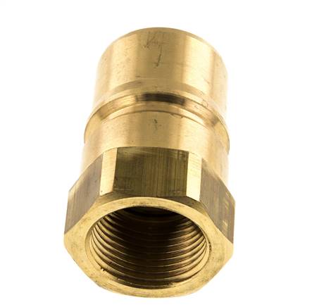 Latón DN 25 Acoplamiento hidráulico Enchufe G 1 pulgada Roscas Hembra ISO 7241-1 B D 37,8mm