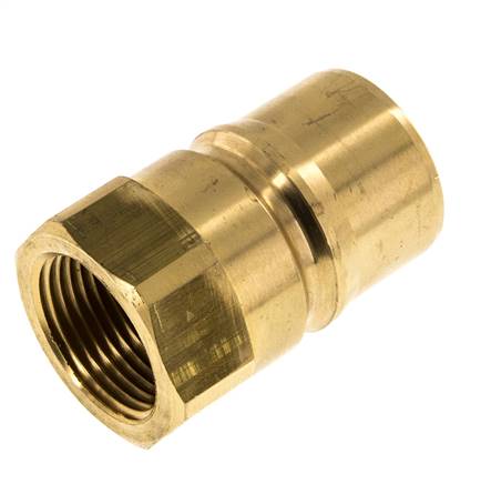 Latón DN 25 Acoplamiento hidráulico Enchufe G 1 pulgada Roscas Hembra ISO 7241-1 B D 37,8mm