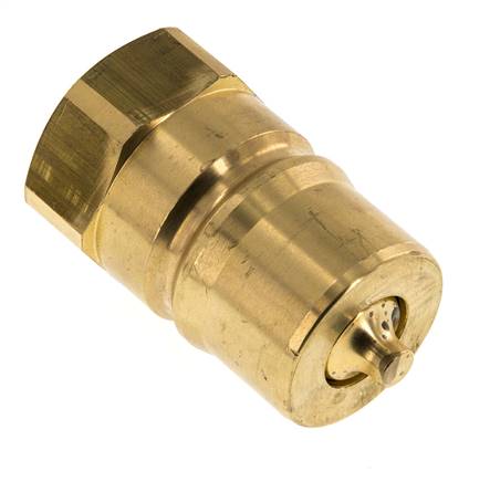 Latón DN 25 Acoplamiento hidráulico Enchufe G 1 pulgada Roscas Hembra ISO 7241-1 B D 37,8mm
