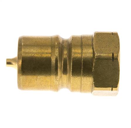 Acoplamiento hidráulico de latón DN 20 Tapón de 3/4 de pulgada con rosca NPT hembra ISO 7241-1 B D 31,4mm