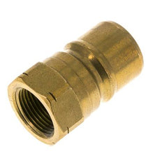 Acoplamiento hidráulico de latón DN 20 Tapón de 3/4 de pulgada con rosca NPT hembra ISO 7241-1 B D 31,4mm