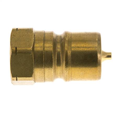 Acoplamiento hidráulico de latón DN 20 Tapón de 3/4 de pulgada con rosca NPT hembra ISO 7241-1 B D 31,4mm
