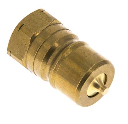Acoplamiento hidráulico de latón DN 20 Tapón de 3/4 de pulgada con rosca NPT hembra ISO 7241-1 B D 31,4mm