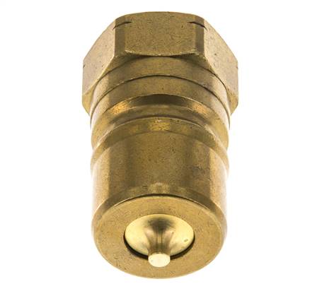 Acoplamiento hidráulico de latón DN 20 Tapón de 3/4 de pulgada con rosca NPT hembra ISO 7241-1 B D 31,4mm
