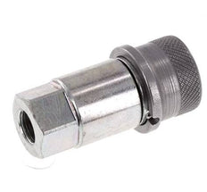 Acero DN 4 Boca Hidráulica de Cara Plana G 1/8 pulgadas Rosca Hembra D 13,5mm