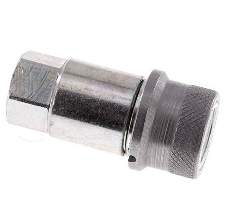 Acero DN 4 Boca Hidráulica de Cara Plana G 1/8 pulgadas Rosca Hembra D 13,5mm