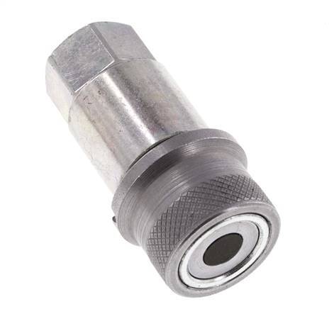 Acero DN 4 Boca Hidráulica de Cara Plana G 1/8 pulgadas Rosca Hembra D 13,5mm